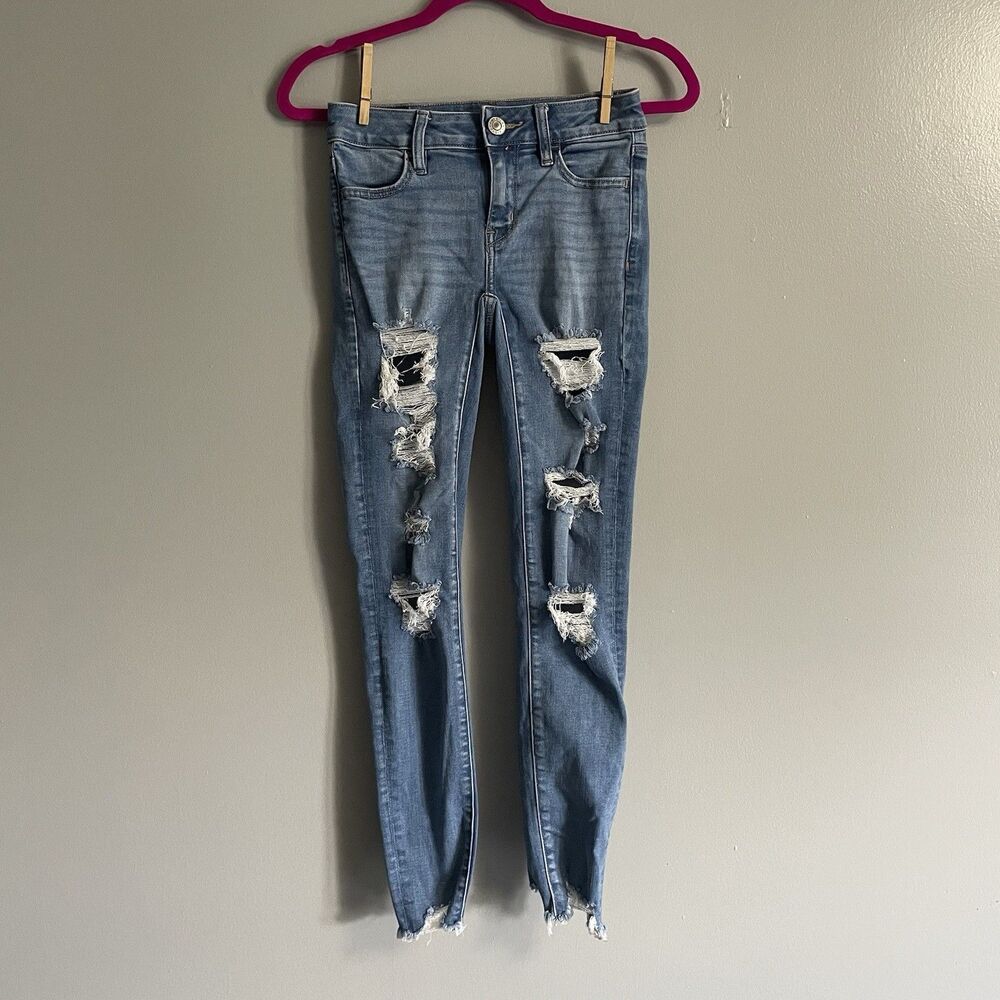 Women’s American Eagle Next Level Stretch Jeans Size 0 Inseam 27” Waist 25”